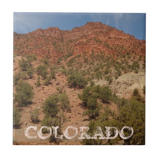 Colorado Rocks Landschaft Fliese (Vorderseite)