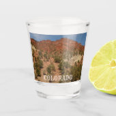 Colorado Rocks Landschaft Schnapsglas (Vorderseite)