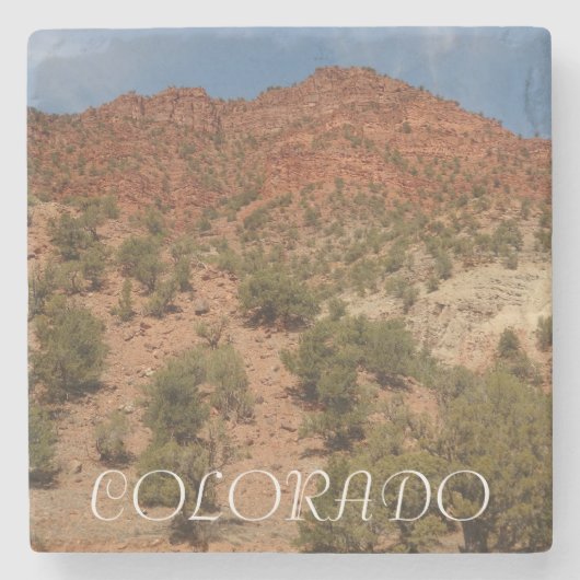 Colorado Rocks Landschaft Steinuntersetzer (Vorderseite)