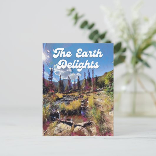 Colorado Rocky Mountain Creek Postcard Postkarte (Stehend Vorderseite)