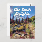 Colorado Rocky Mountain Creek Postcard Postkarte (Vorne/Hinten)