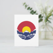 Colorado Rocky Mountain Emblem Postkarte (Stehend Vorderseite)