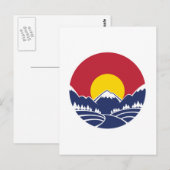 Colorado Rocky Mountain Emblem Postkarte (Vorne/Hinten)