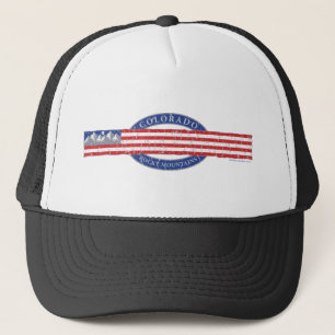 Colorado Rocky Mountain Flag Truckerkappe