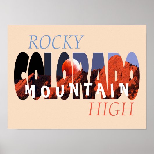 Colorado - Rocky Mountain High Poster (Vorne)