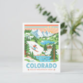 Colorado Rocky Mountain Hochsommerreisen Postkarte (Stehend Vorderseite)