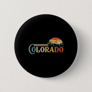 Colorado Rocky Mountain Sun Boulder Wander-Geschen Button