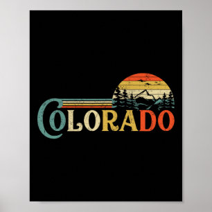 Colorado Rocky Mountain Sun Boulder Wander-Geschen Poster