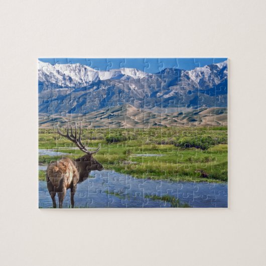 Colorado Rocky Mountains Elk Puzzle (Horizontal)