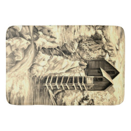 Colorado Rocky Mountains Fluss Crystal Mill Badematte