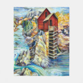 Colorado Rocky Mountains Fluss Crystal Mill Fleecedecke (Vorderseite)