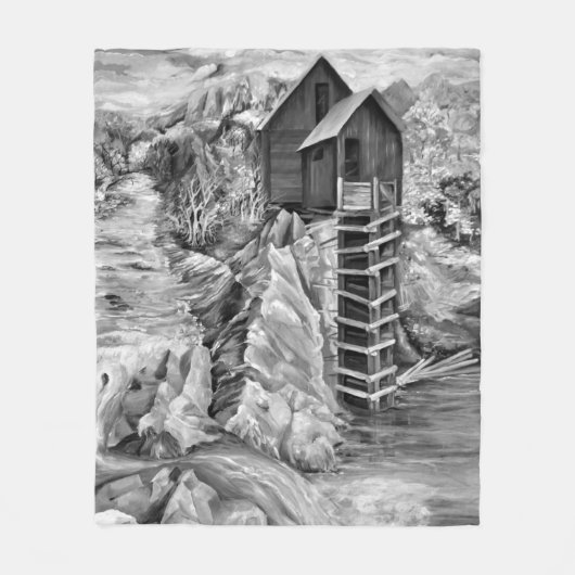 Colorado Rocky Mountains Fluss Crystal Mill Fleecedecke (Vorderseite)