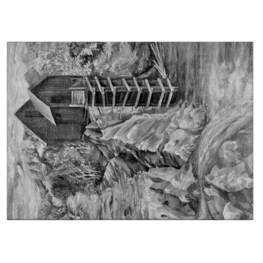 Colorado Rocky Mountains Fluss Crystal Mill Schneidebrett (Vorderseite)