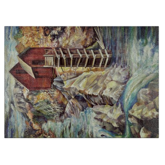 Colorado Rocky Mountains Fluss Crystal Mill Schneidebrett (Vorderseite)