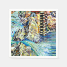 Colorado Rocky Mountains Fluss Crystal Mill Serviette