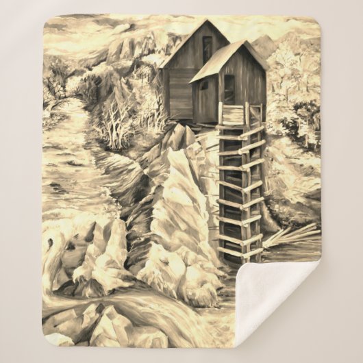 Colorado Rocky Mountains Fluss Crystal Mill Sherpadecke (Vorderseite)