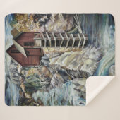 Colorado Rocky Mountains Fluss Crystal Mill Sherpadecke (Vorderseite (Horizontal))