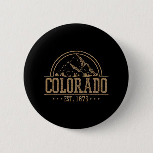 Colorado - Rocky Mountains Gegr. 1876 Wandern Outd Button