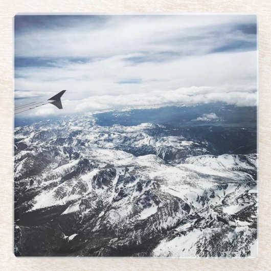 Colorado Rocky Mountains Glasuntersetzer (Vorderseite)