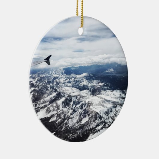 Colorado Rocky Mountains Keramik Ornament (Rechts)