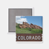 Colorado Rocky Mountains Magnet (Vorderseite/Rückseite)