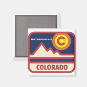 Colorado Rocky Mountains Magnet (Vorderseite/Rückseite)