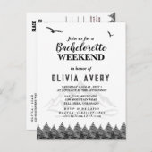 Colorado Rocky Mountains Minimalistisch Bacheloret Postkarte (Vorne/Hinten)