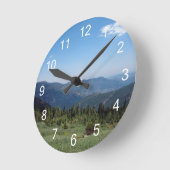 Colorado Rocky Mountains Panorama Runde Wanduhr (Winkel)