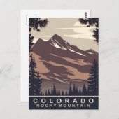 Colorado, Rocky Mountains, Reisen Postkarte (Vorne/Hinten)