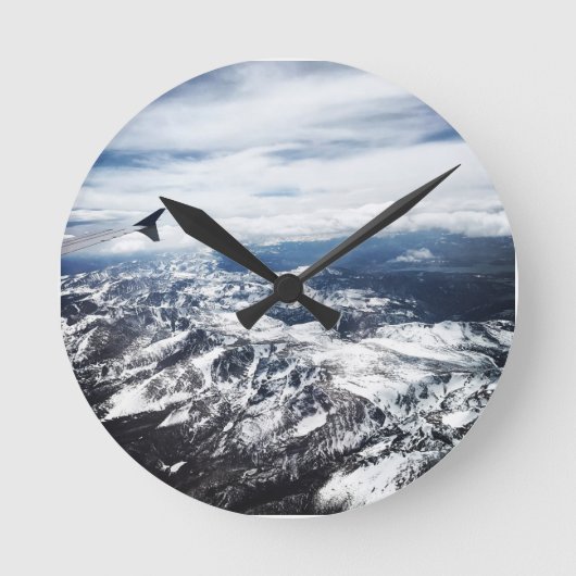 Colorado Rocky Mountains Runde Wanduhr (Vorderseite)