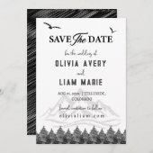 Colorado Rocky Mountains Save the Date Card Einladung (Vorne/Hinten)