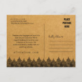 Colorado Rocky Mountains Save the Date Card Postkarte (Rückseite)