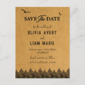 Colorado Rocky Mountains Save the Date Card Postkarte (Vorderseite)