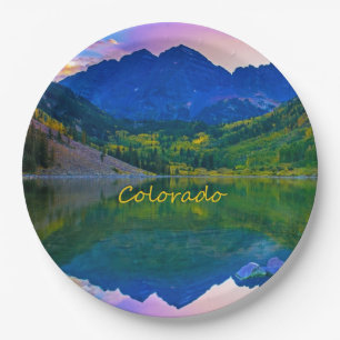 Colorado Rocky Mountains und Lake Pappteller