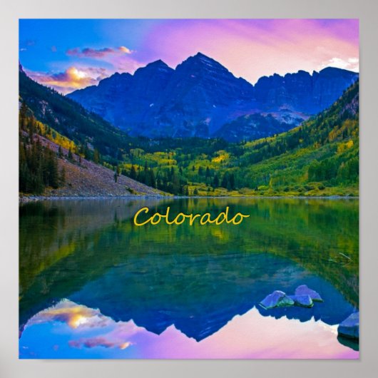 Colorado Rocky Mountains und Lake Poster (Vorne)