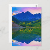 Colorado Rocky Mountains und Lake Postkarte (Vorne/Hinten)