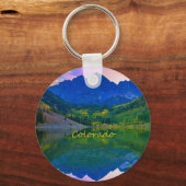 Colorado Rocky Mountains und Lake Schlüsselanhänger (Vorderseite)