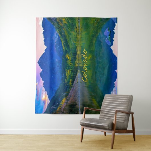 Colorado Rocky Mountains und Lake Wandteppich (Beispiel)