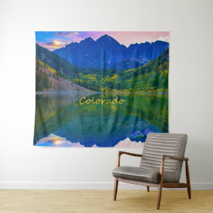Colorado Rocky Mountains und Lake Wandteppich