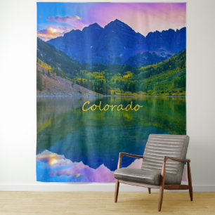 Colorado Rocky Mountains und See Wandteppich