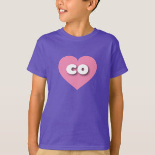 Colorado Rosa Herz - I Liebe co T-Shirt