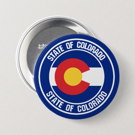 Colorado Round Emblem Button (Vorne & Hinten)