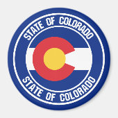 Colorado Round Emblem Magnet (Vorne)