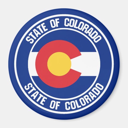 Colorado Round Emblem Magnet (Vorne)
