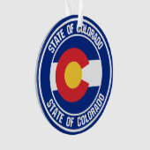 Colorado Round Emblem Ornament (Vorderseite)