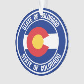 Colorado Round Emblem Ornament (Vorderseite)