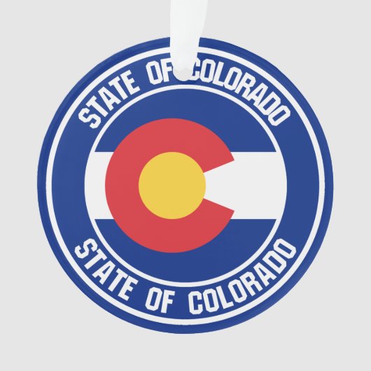 Colorado Round Emblem Ornament (Vorderseite)