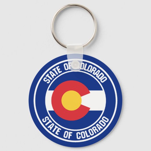 Colorado Round Emblem Schlüsselanhänger (Vorderseite)