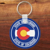 Colorado Round Emblem Schlüsselanhänger (Vorderseite)