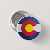 Colorado Round Icon Flag Button (Vorne & Hinten)